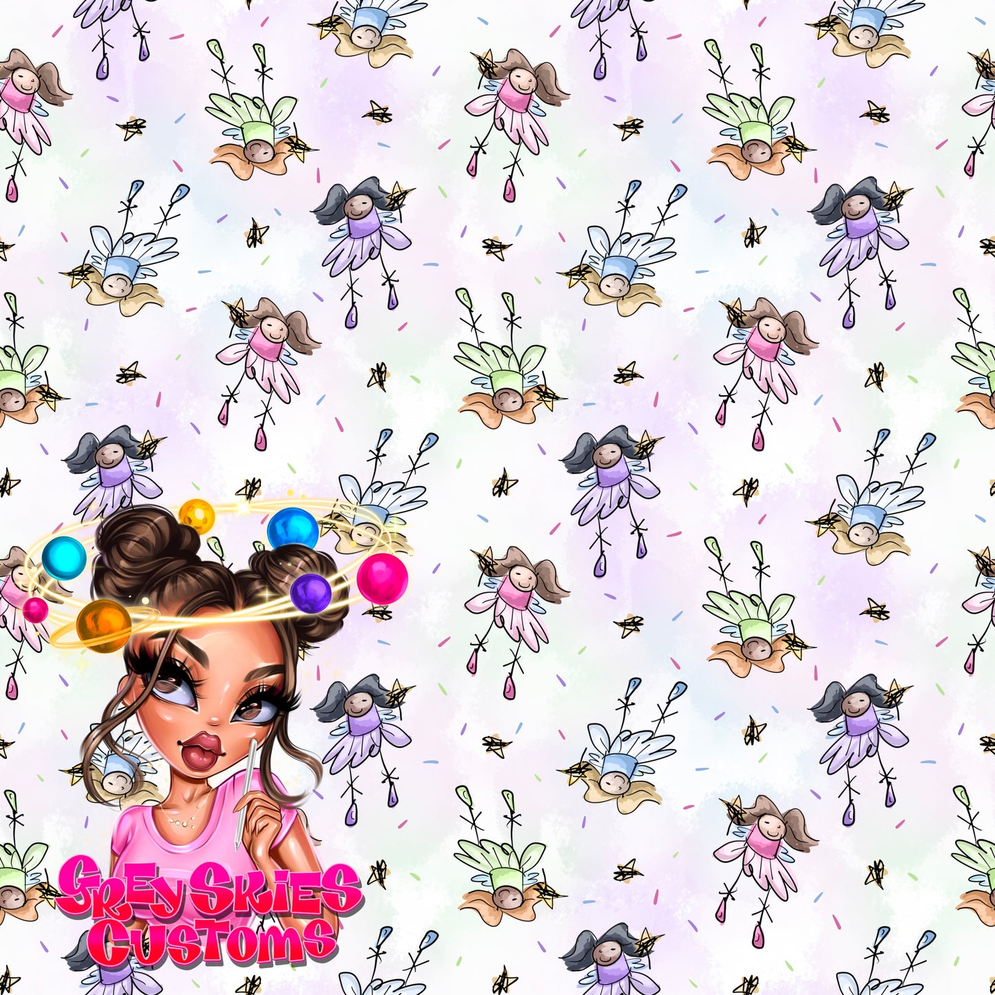 Baby Grey- Faeries Doodle