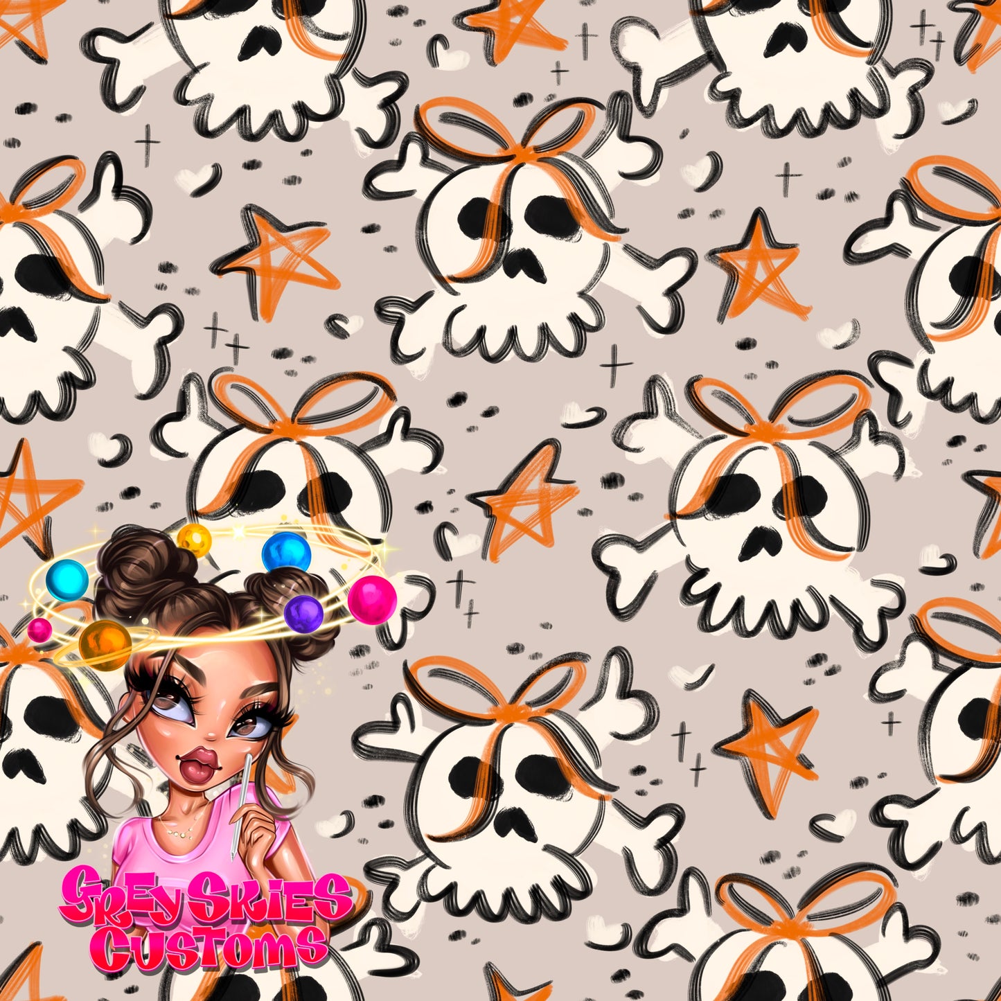 Skully Doodle- Stone 🪦