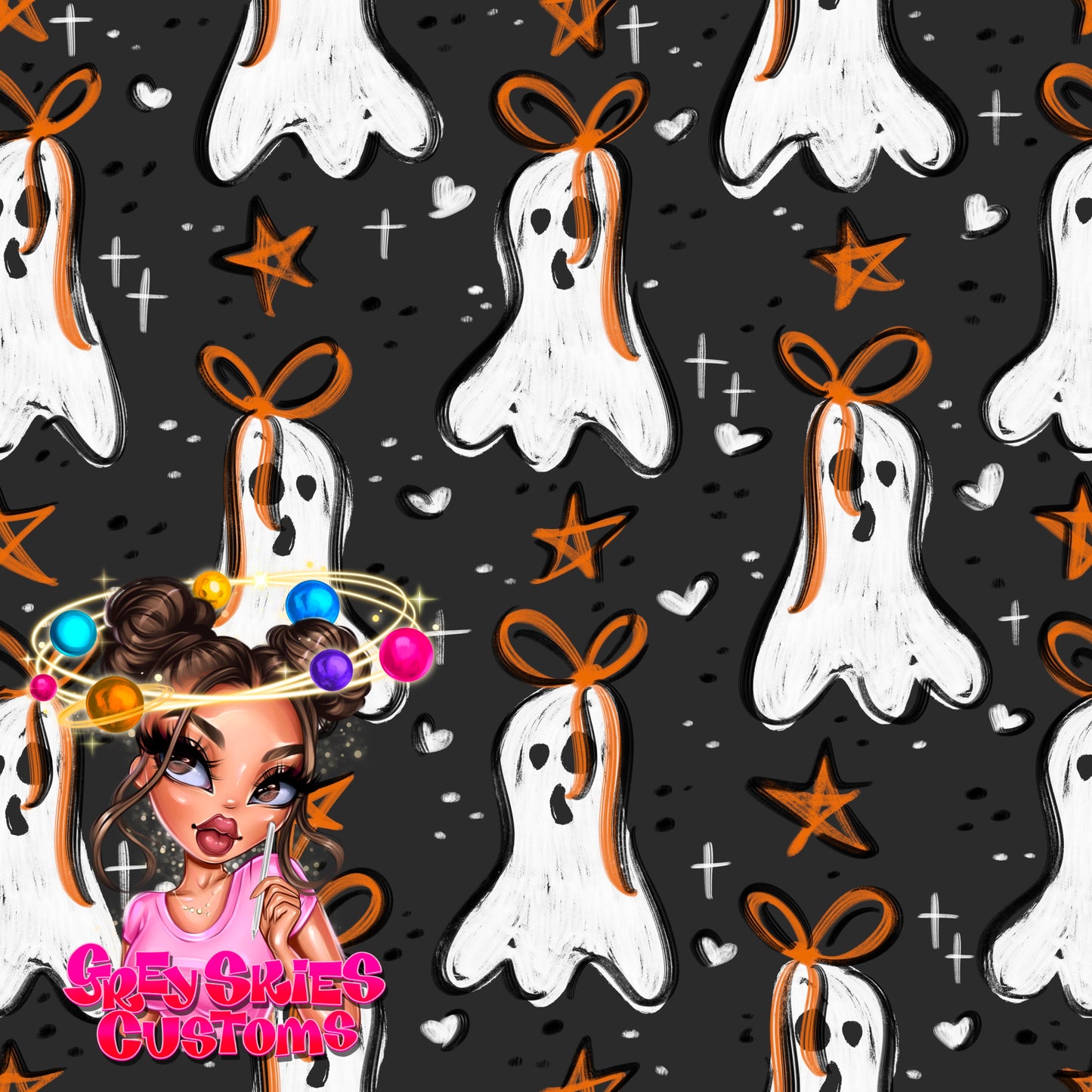 Ghostes Doodle- Grey 🪦