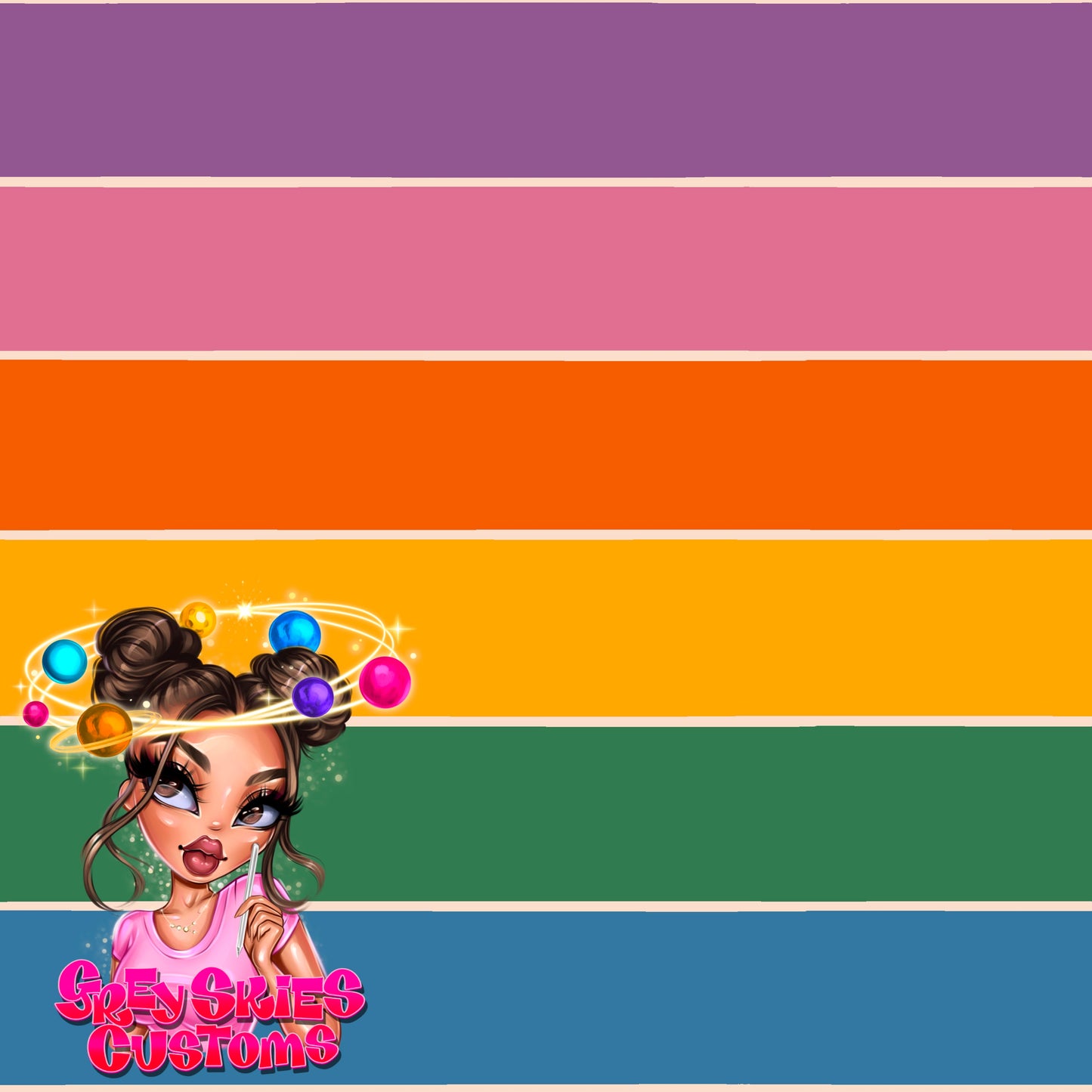 Vintage Rainbow Stripes