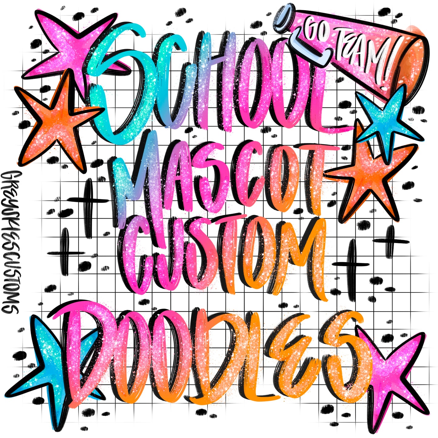 ✨School Mascot Custom Doodles✨