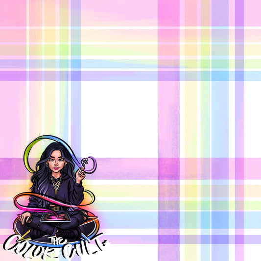 Spring Plaid- White