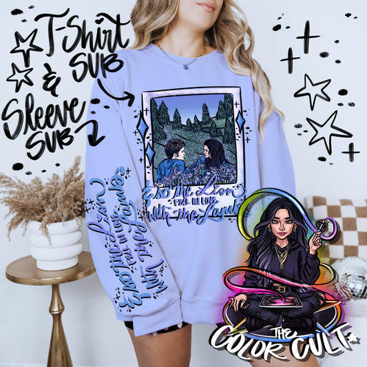 Lion & Lamb T-shirt PNGs- Blue Hue