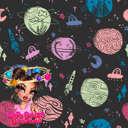 Summer Space Doodle- grey 🪦