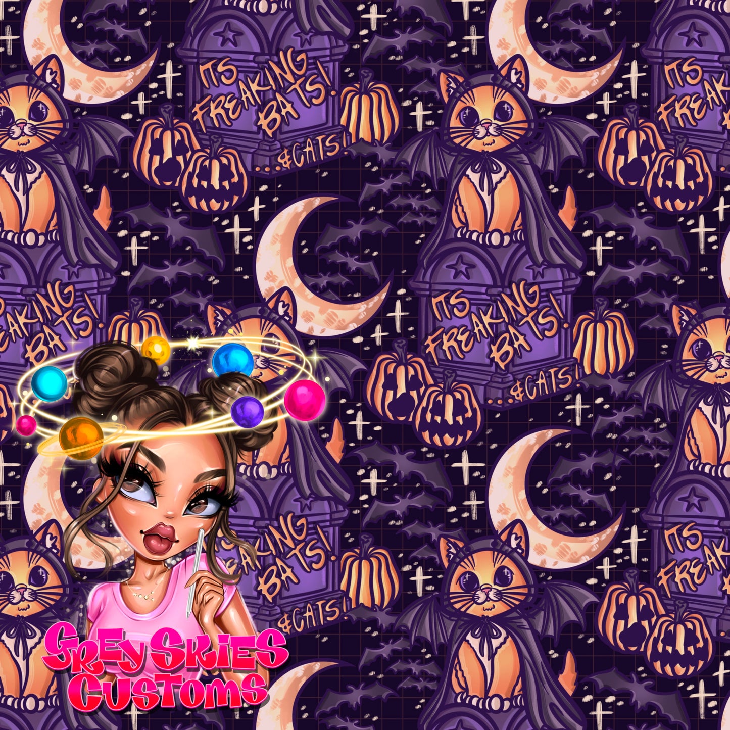 Bats N Cats- Purple 🪦