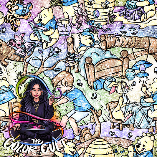 Blue Spring Pooh- Glitter