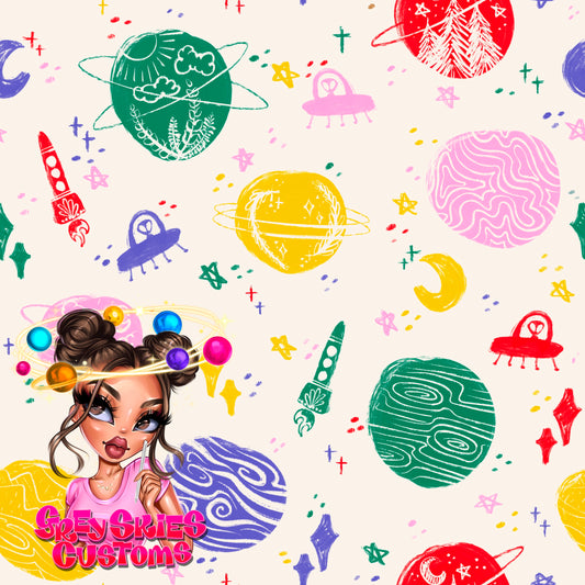Primary Space Doodle- Cream 🪦