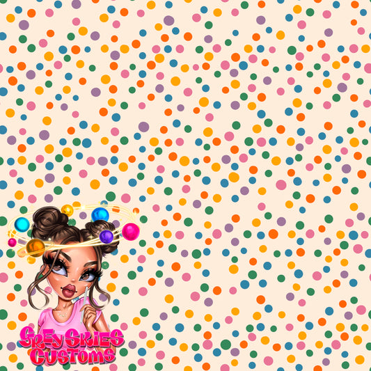 Vintage Confetti Cake