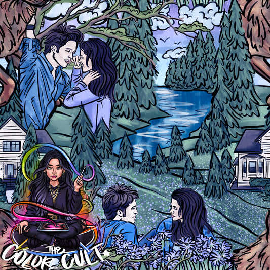 Lion & Lamb- Blue Hue