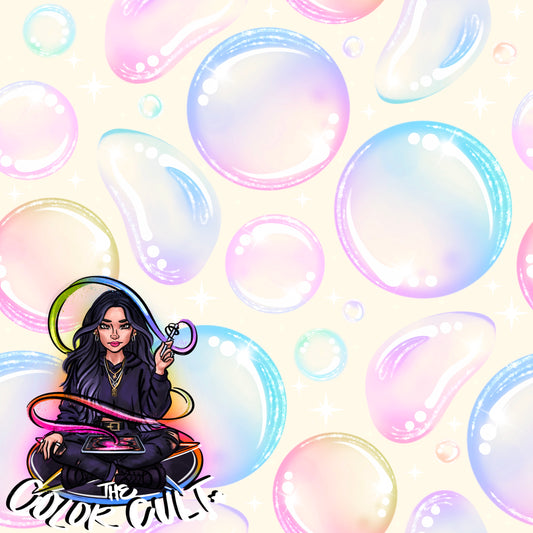 Glitter Bubbles- Yellow