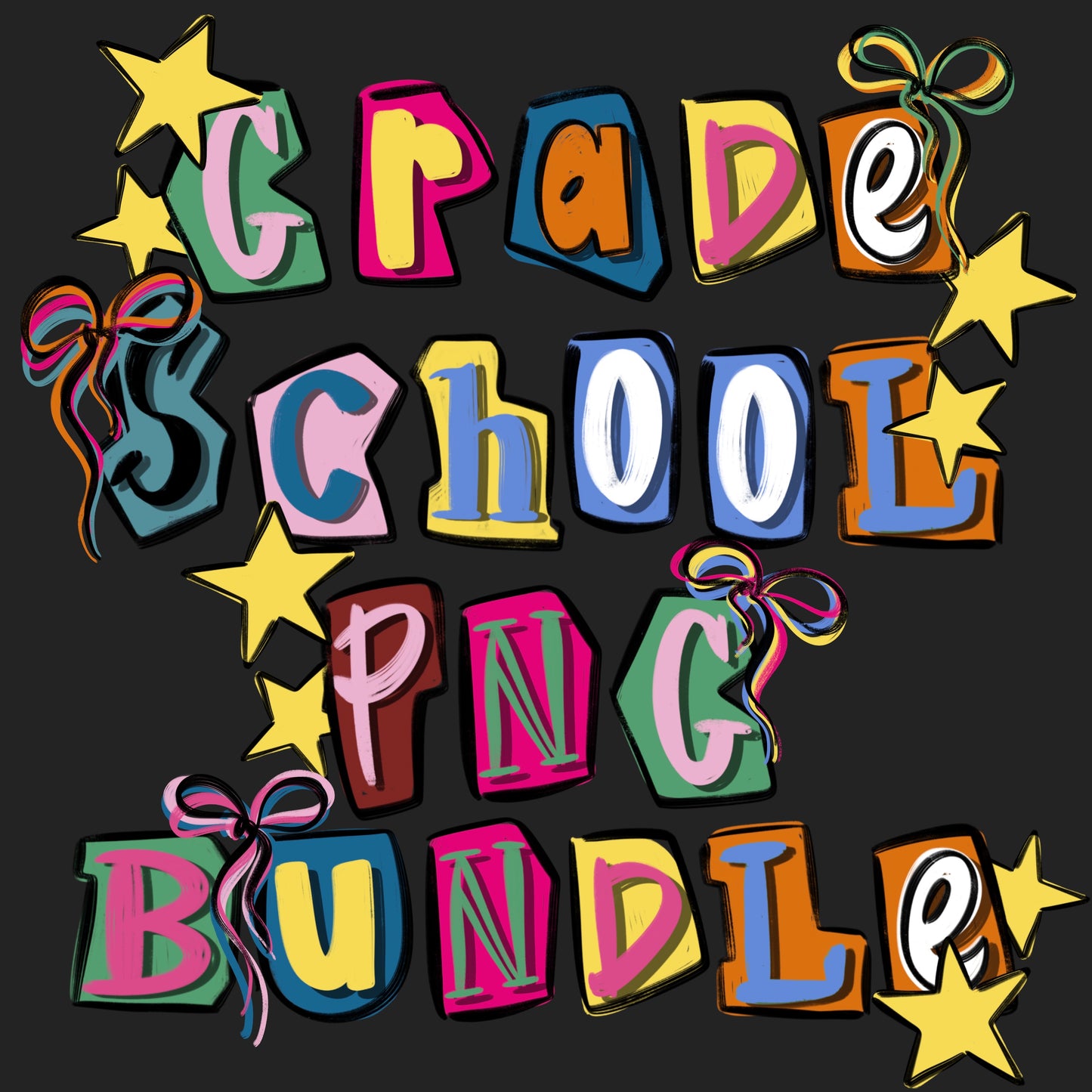 Grade School PNG Bundle