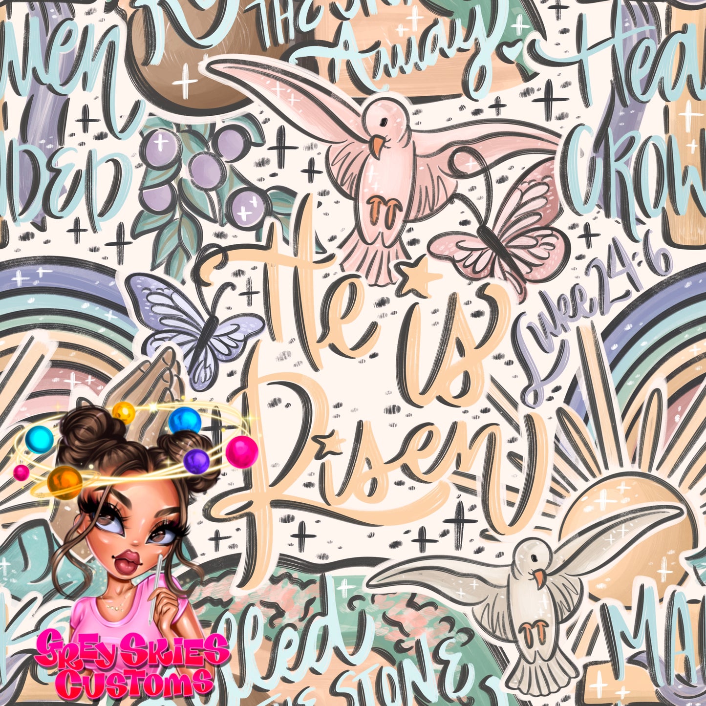 He is Risen Doodle - file only