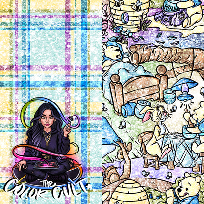 Blue Spring Pooh- Glitter