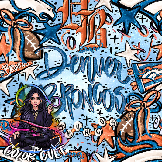 Denver Broncos Doodle