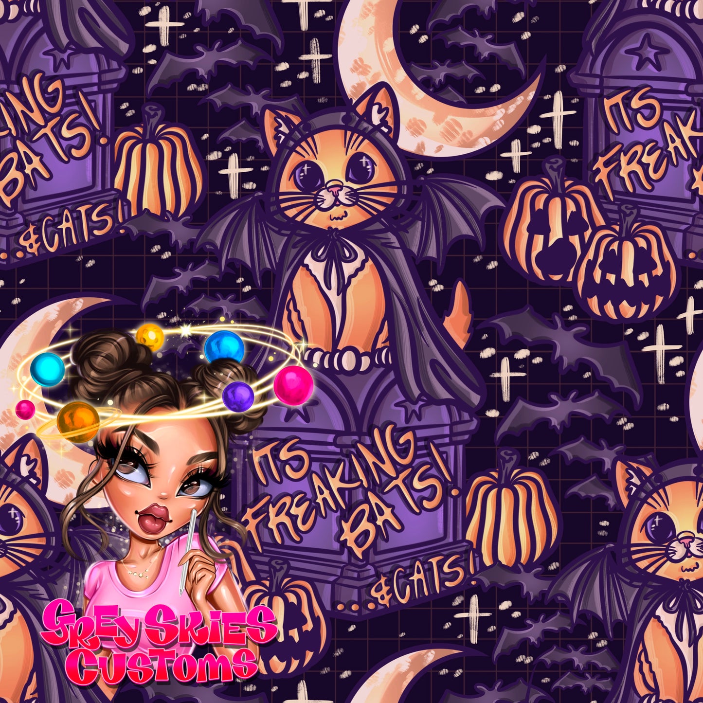Bats N Cats- Purple 🪦
