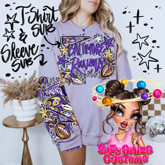 Baltimore T-shirt & Sleeve PNGs