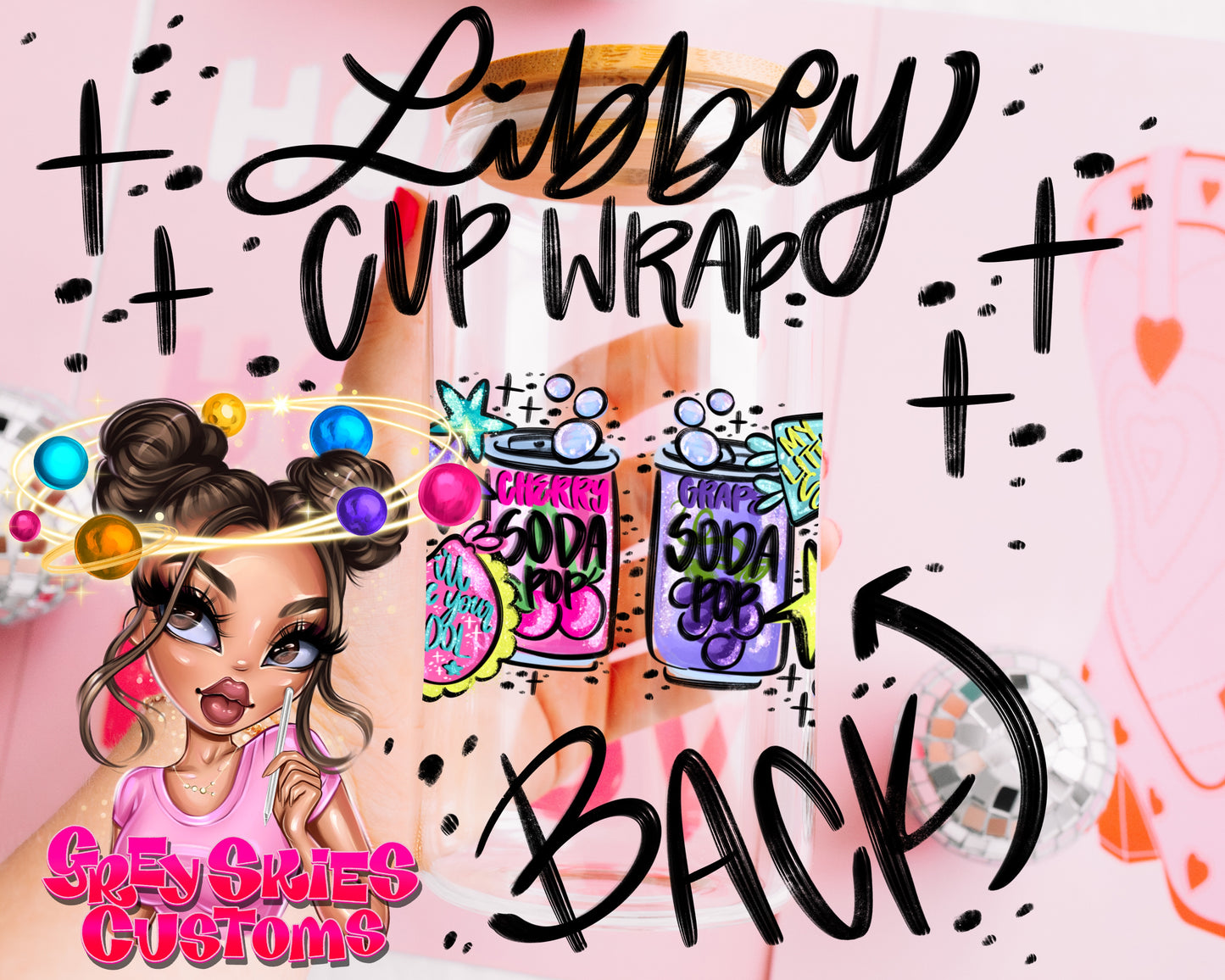 Soda Pop Doodle- Libbey Cup Wrap