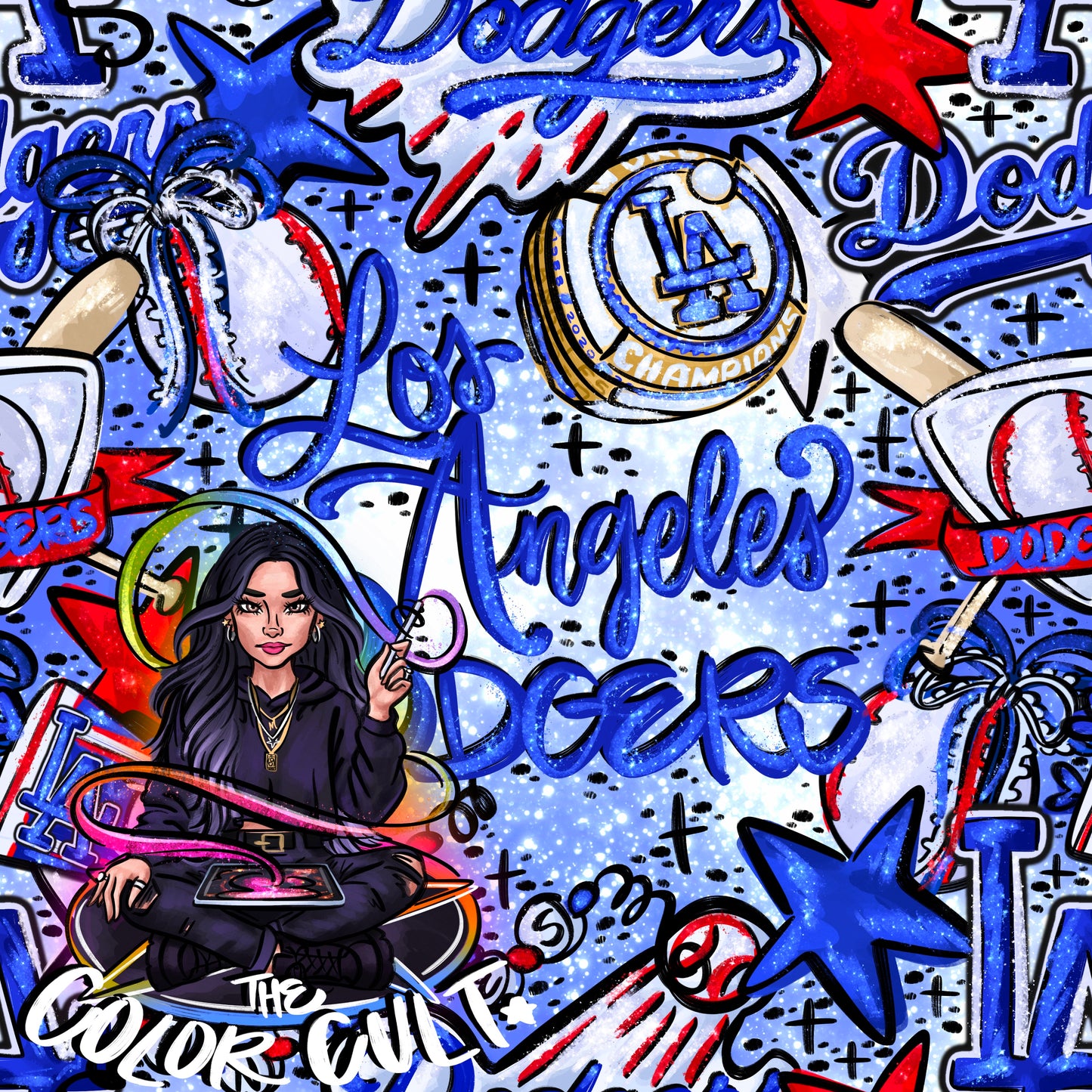 LA Doodle- Glitter