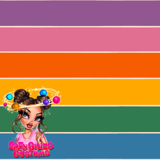 Vintage Rainbow Stripes