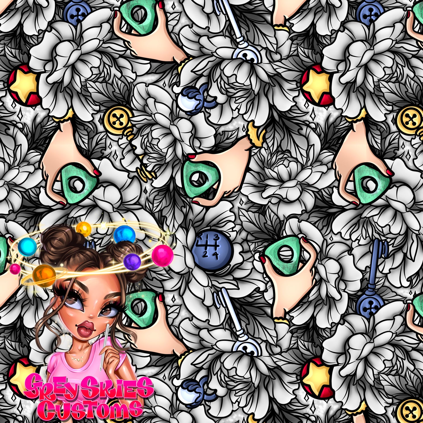 Chrome Garden Floral 🪦