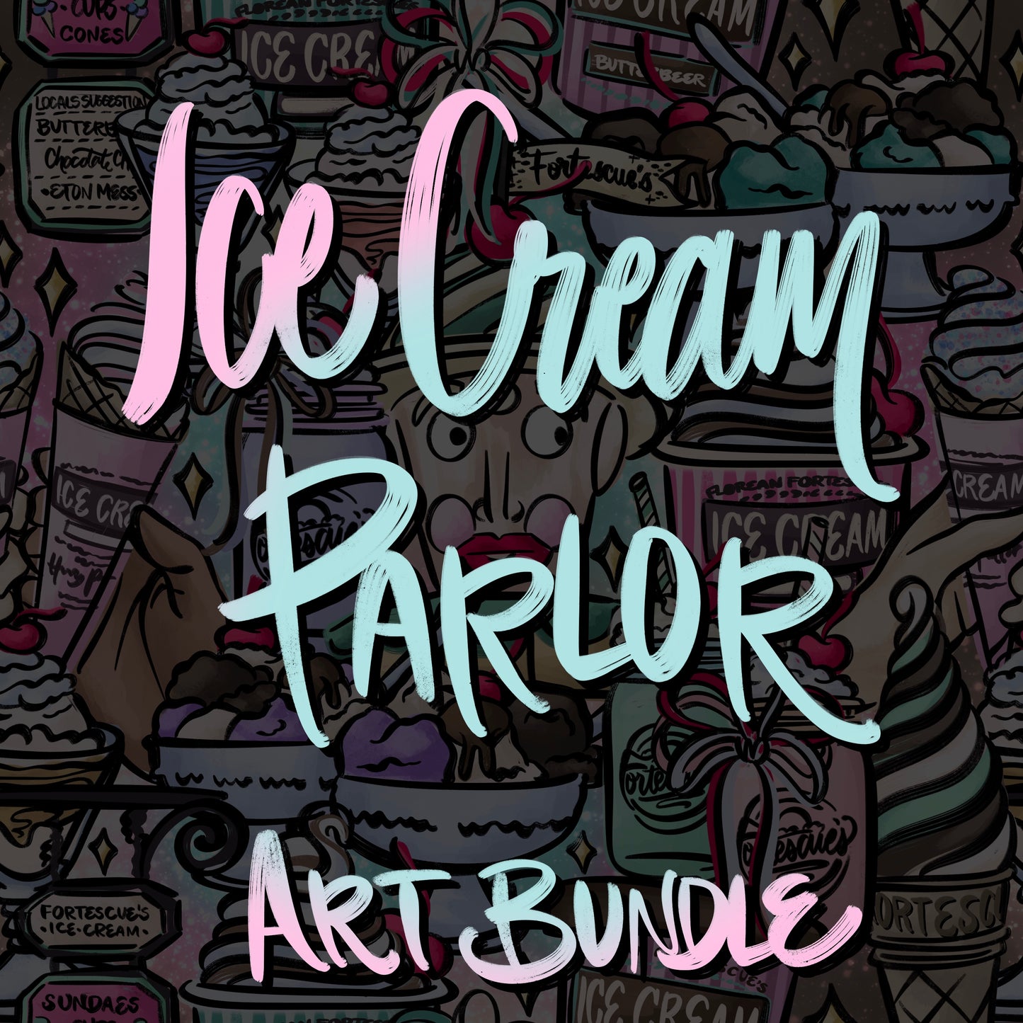 Ice Cream Parlor Art Bundle