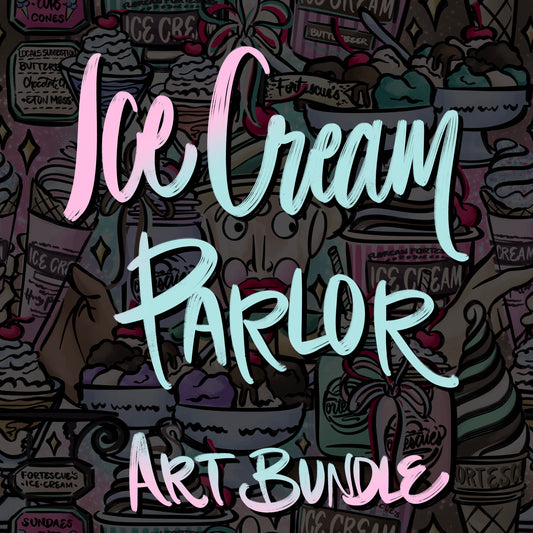 Ice Cream Parlor Art Bundle