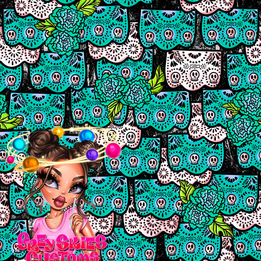 ✨LIMITED✨ 
Teal Offrenda Picado