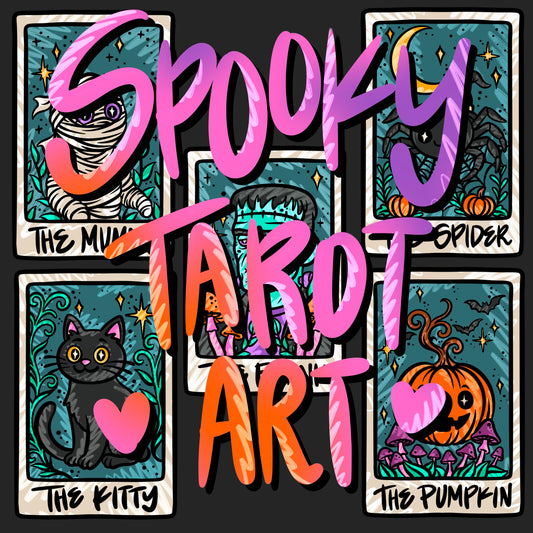 Spooky Tarot PNG Set