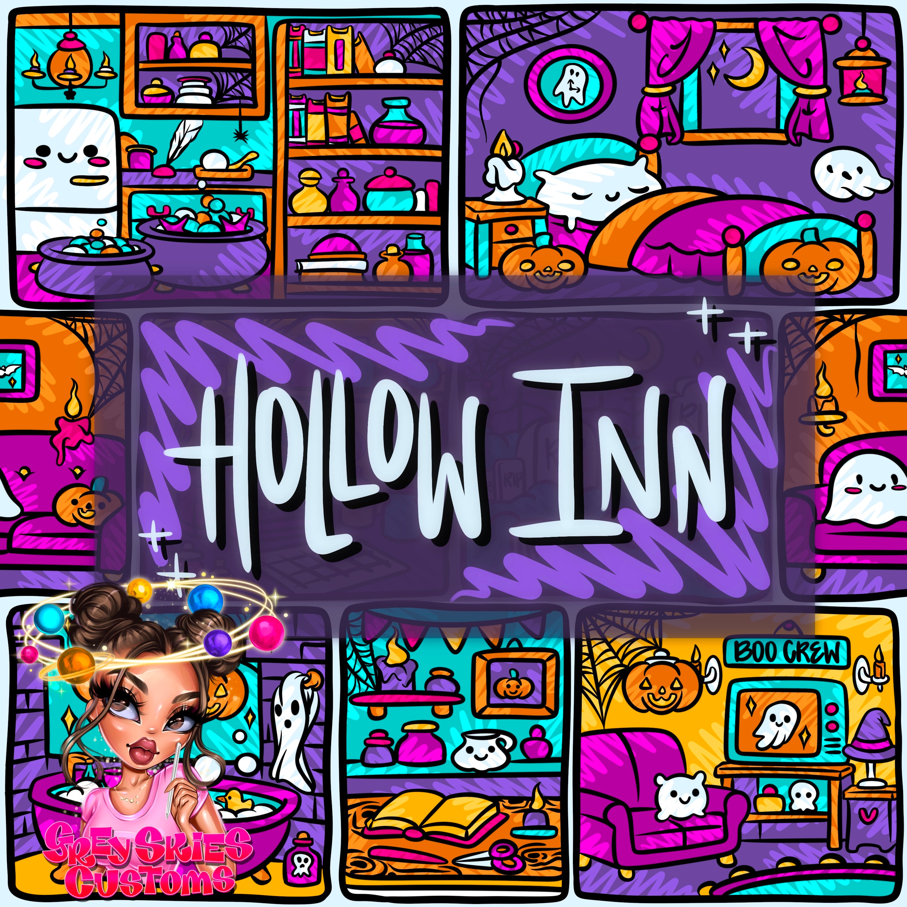 Tiny Homes- Hollow Inn Bright – Grey Skies Custom Graphics