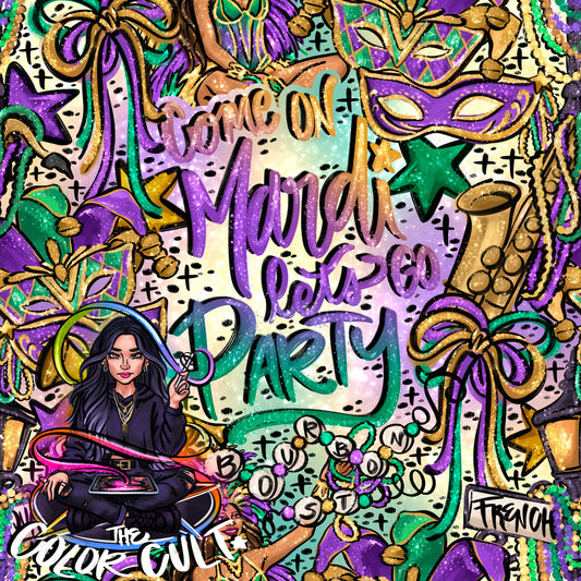 Mardi Party Doodle