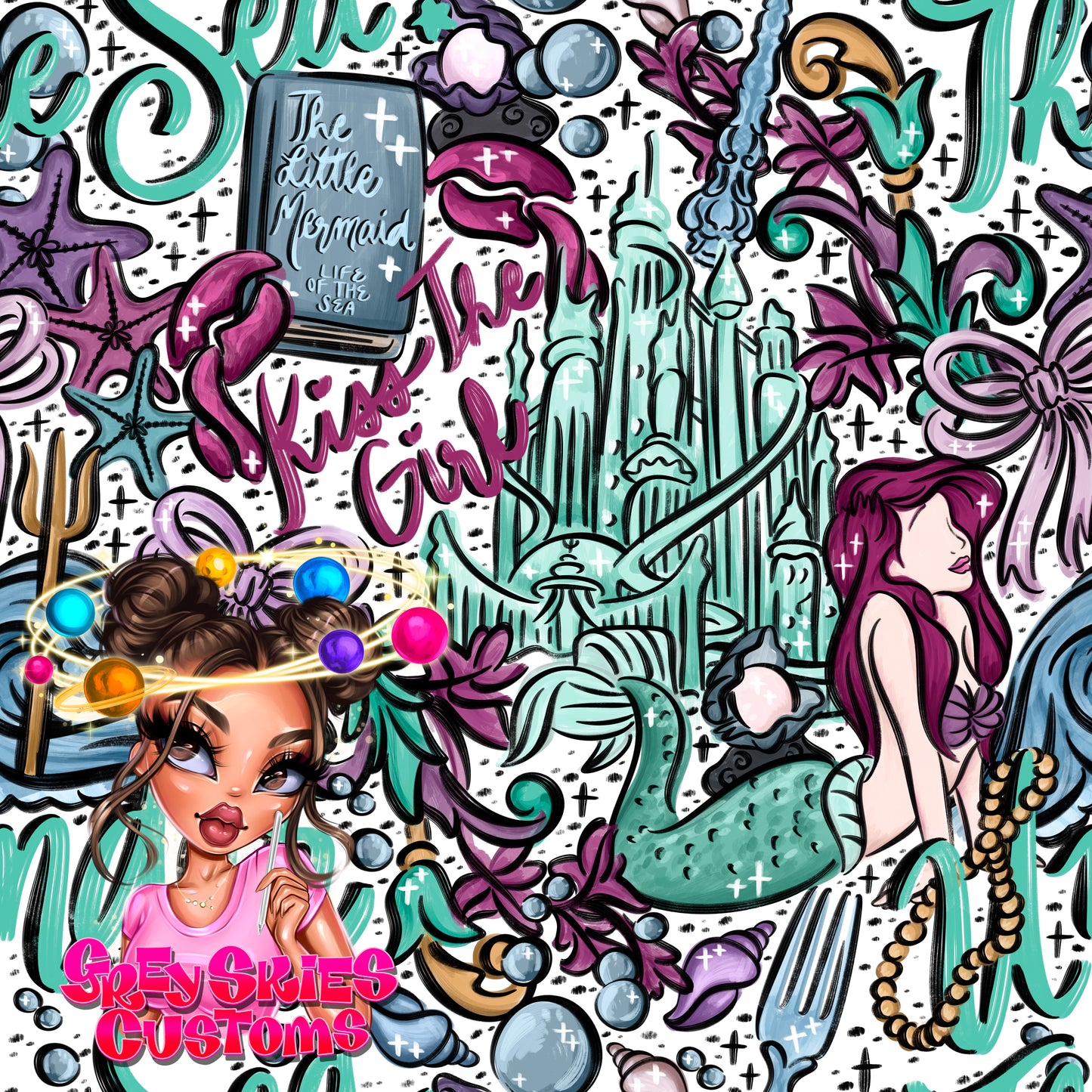 Under The Sea- White Background