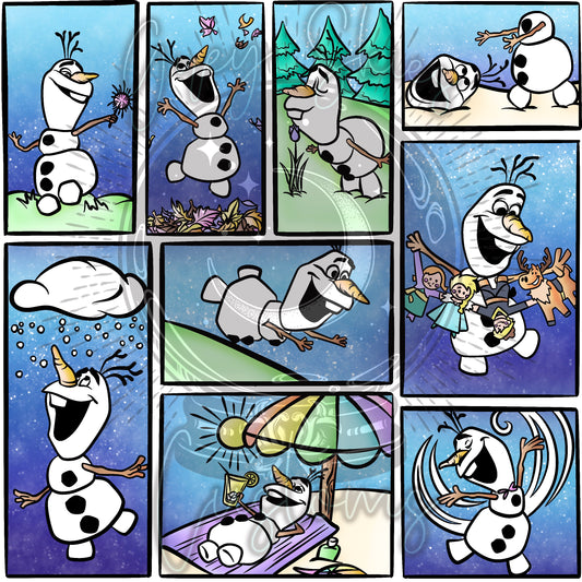✨LIMITED✨ OLAF Comic Strip 🪦